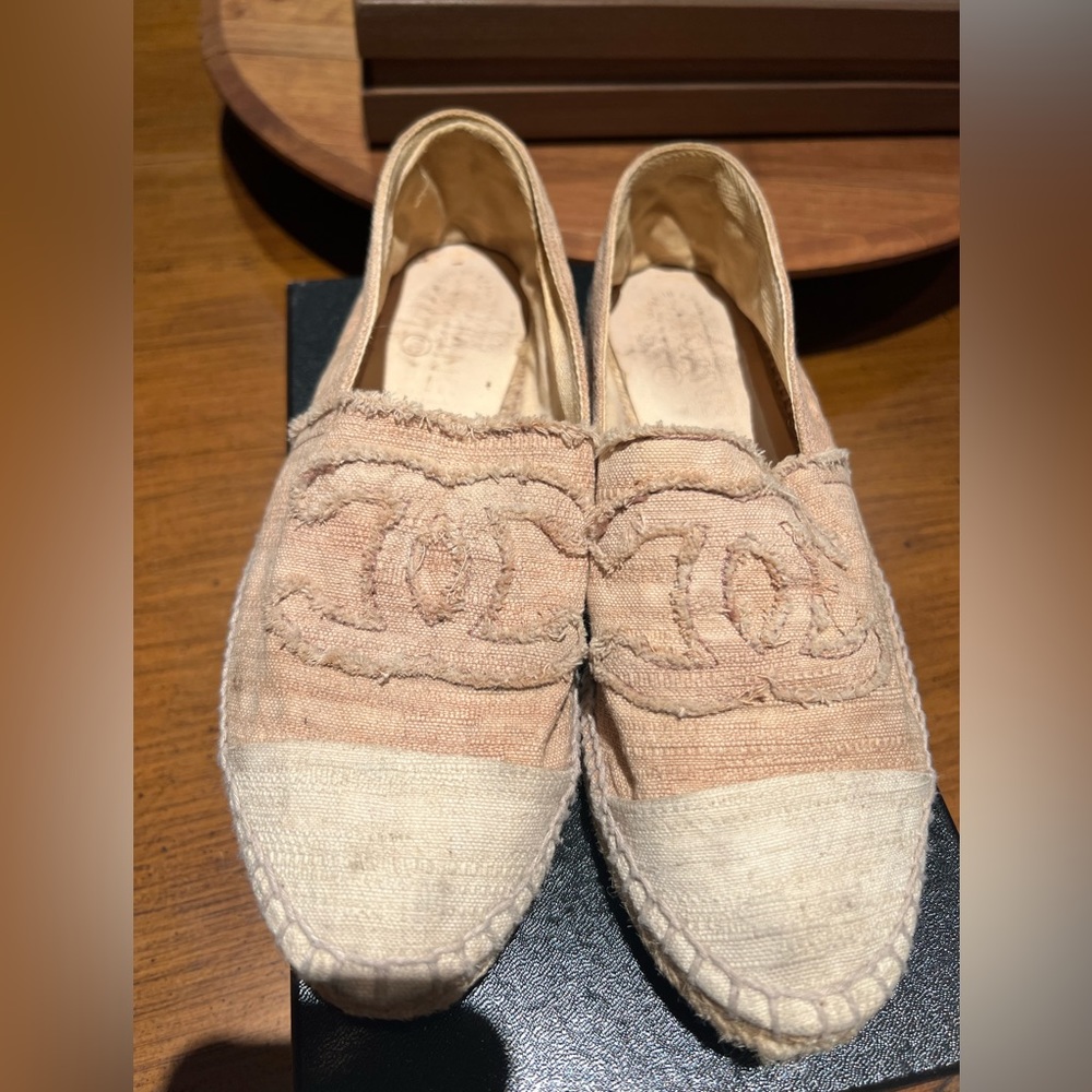 Chanel Espadrilles Beige/Ecru linen size 40